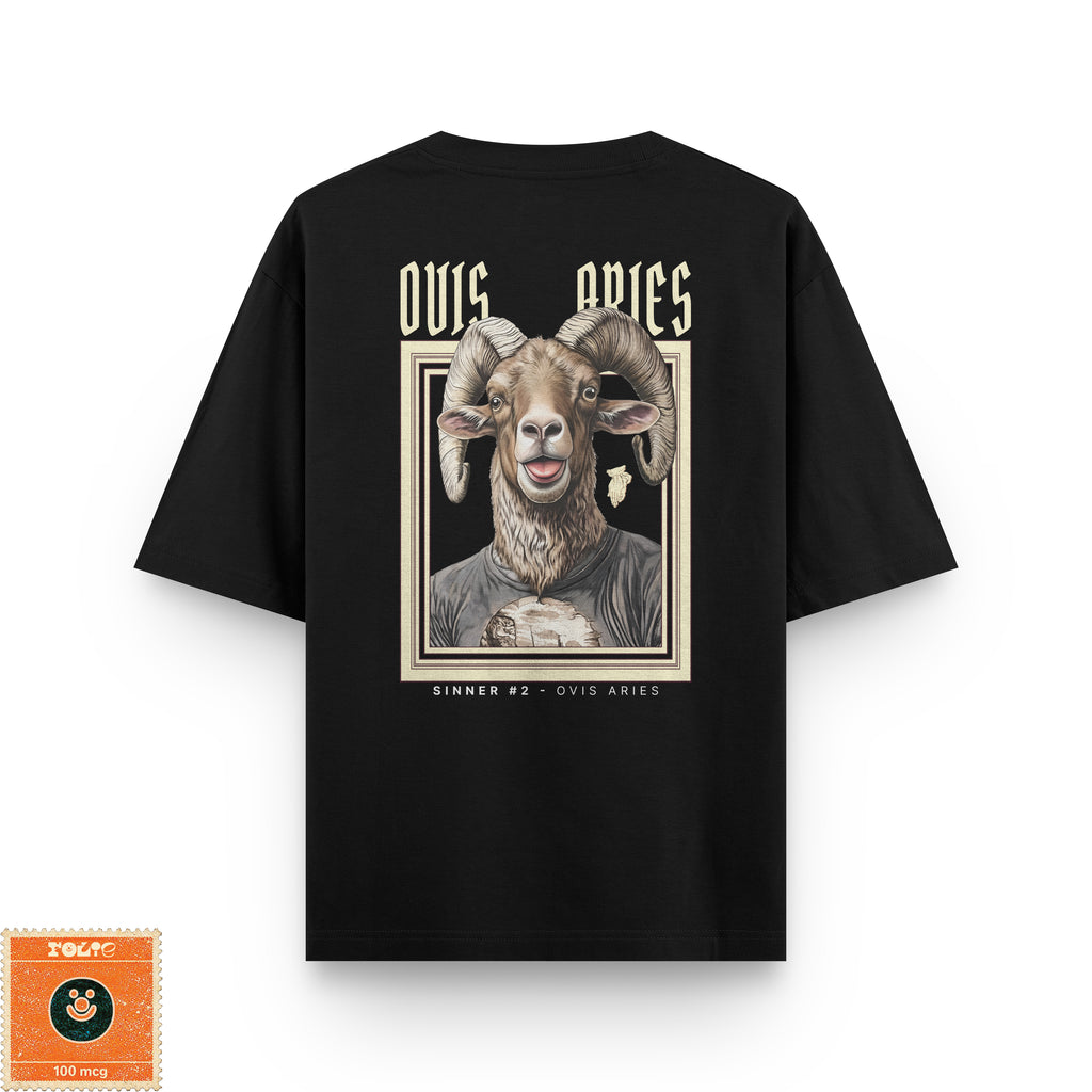 Sinners Black Oversized Tee - #2