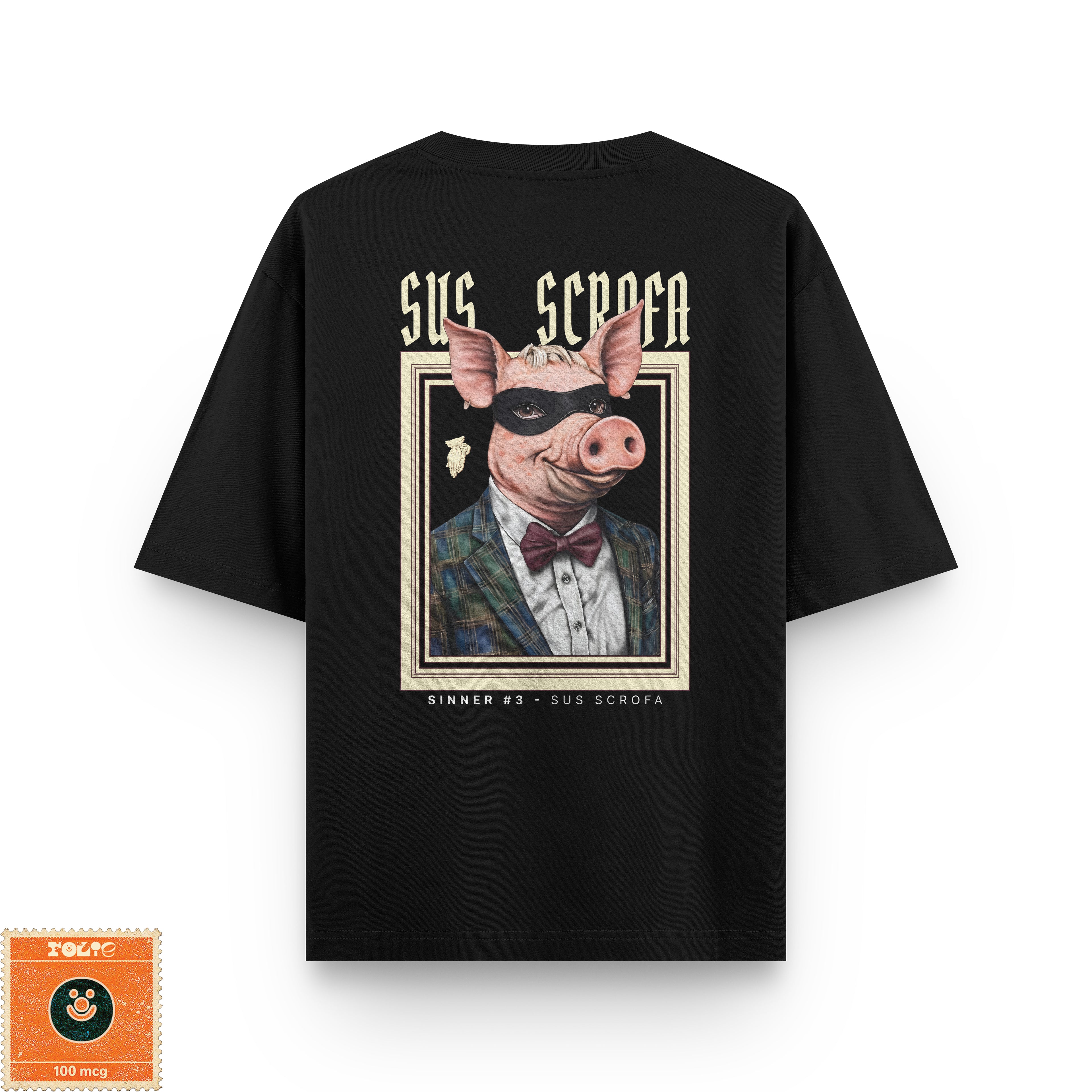 Sinners Black Oversized Tee - #3