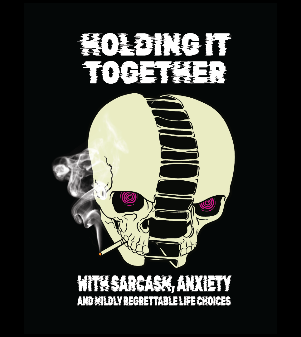 Split Skull Black Hoodie