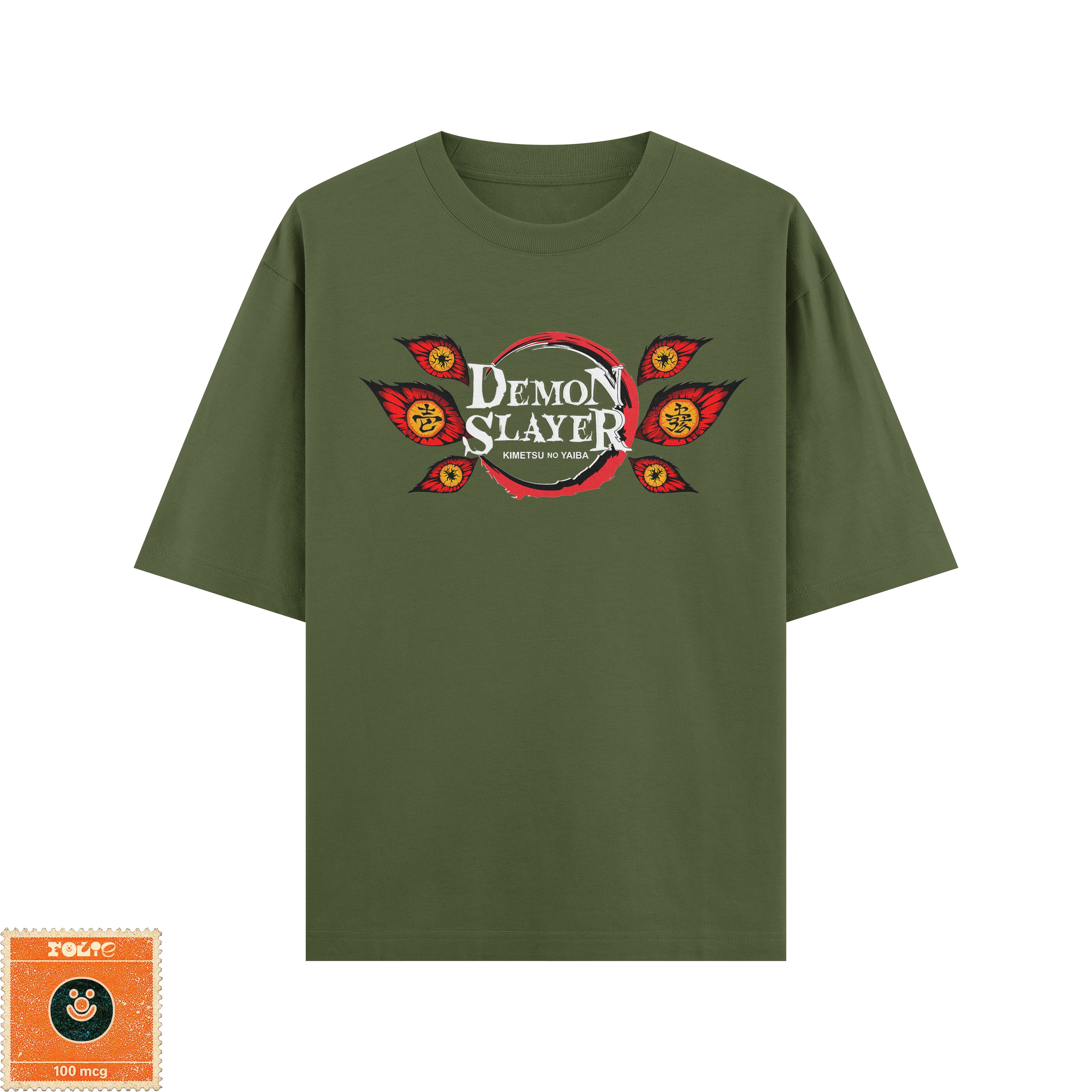 Kokushibo Black & White Oversized Tee