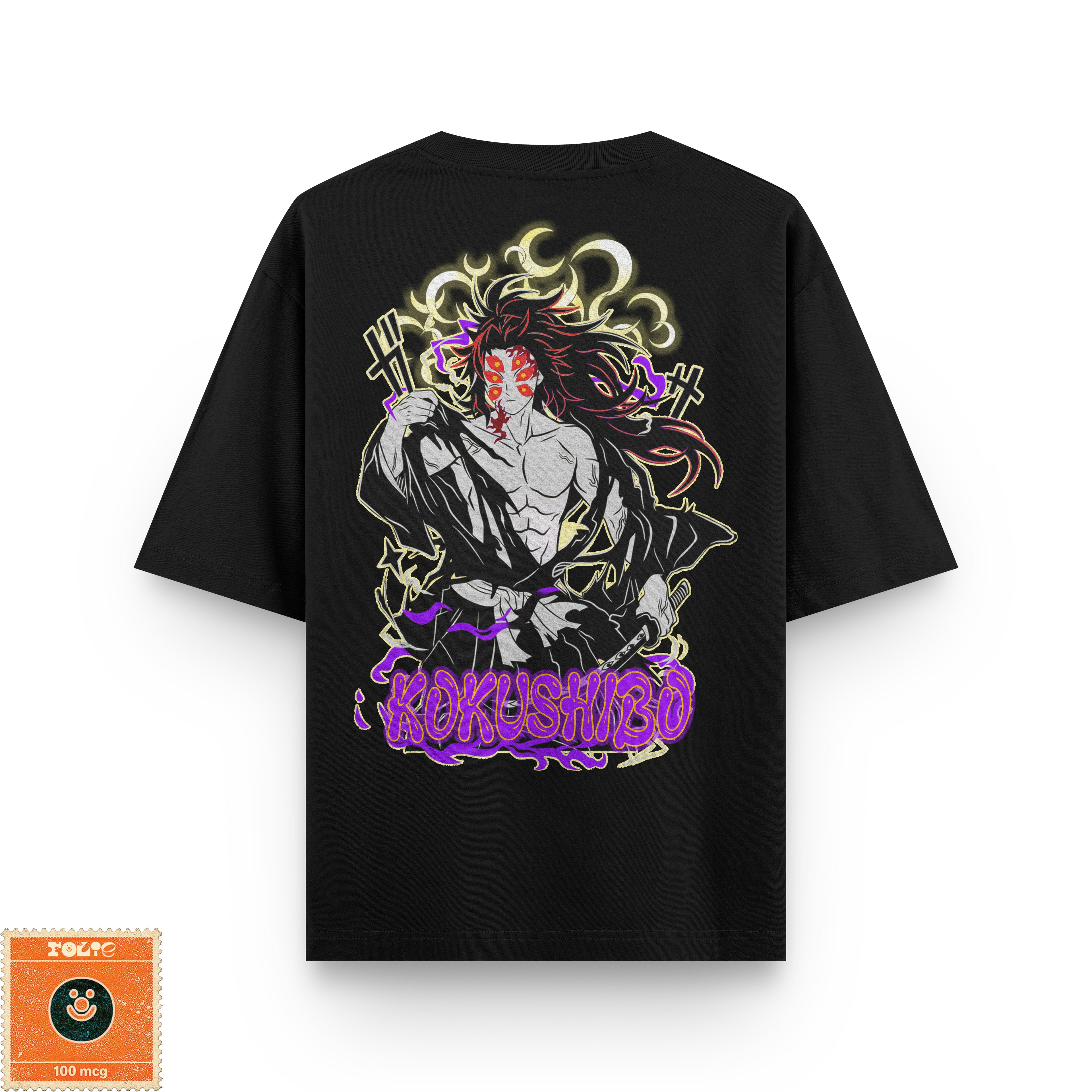 Kokushibo Black & White Oversized Tee