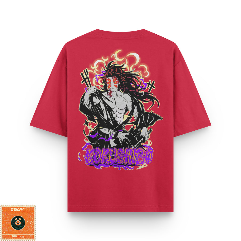 Kokushibo Black & White Oversized Tee