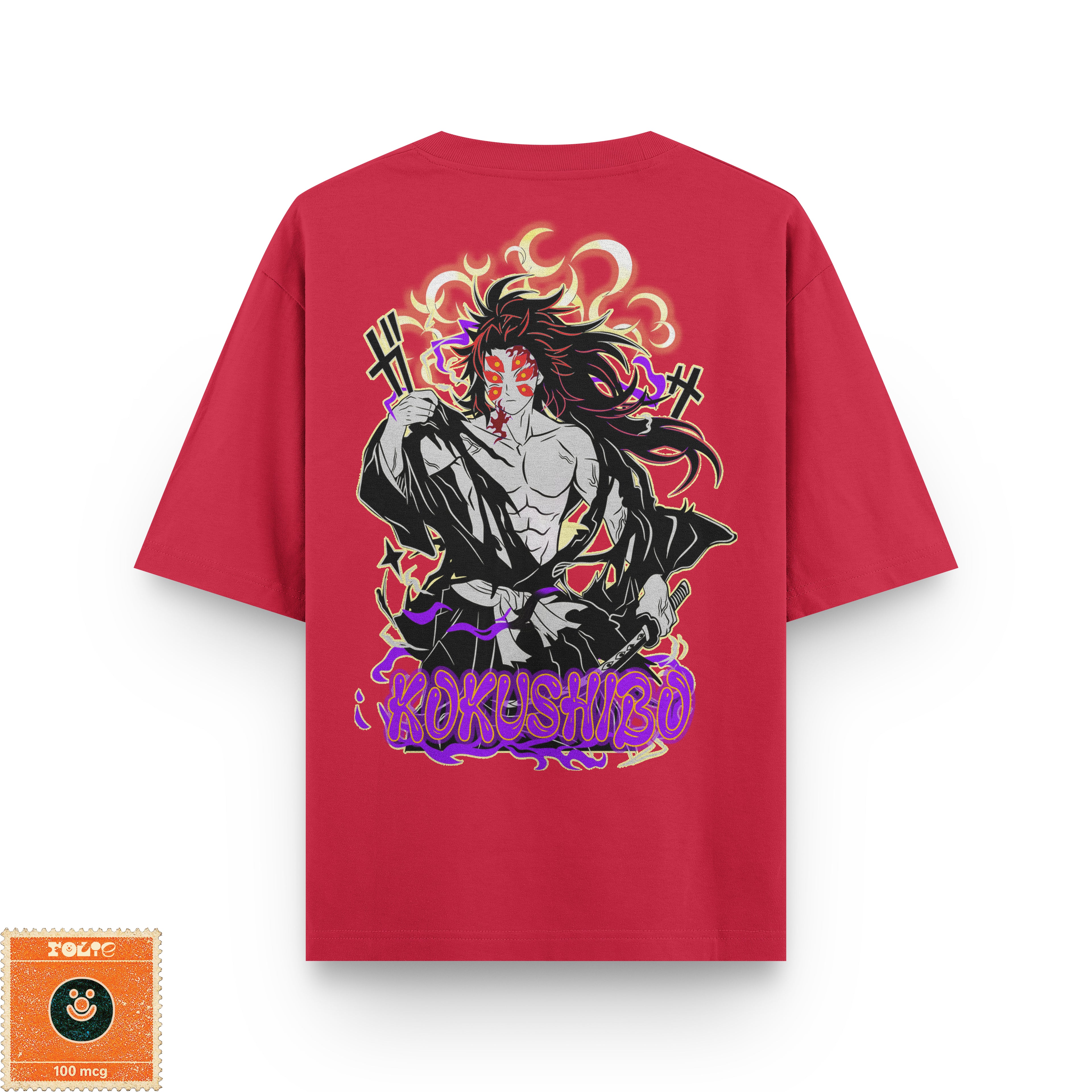 Kokushibo Black & White Oversized Tee