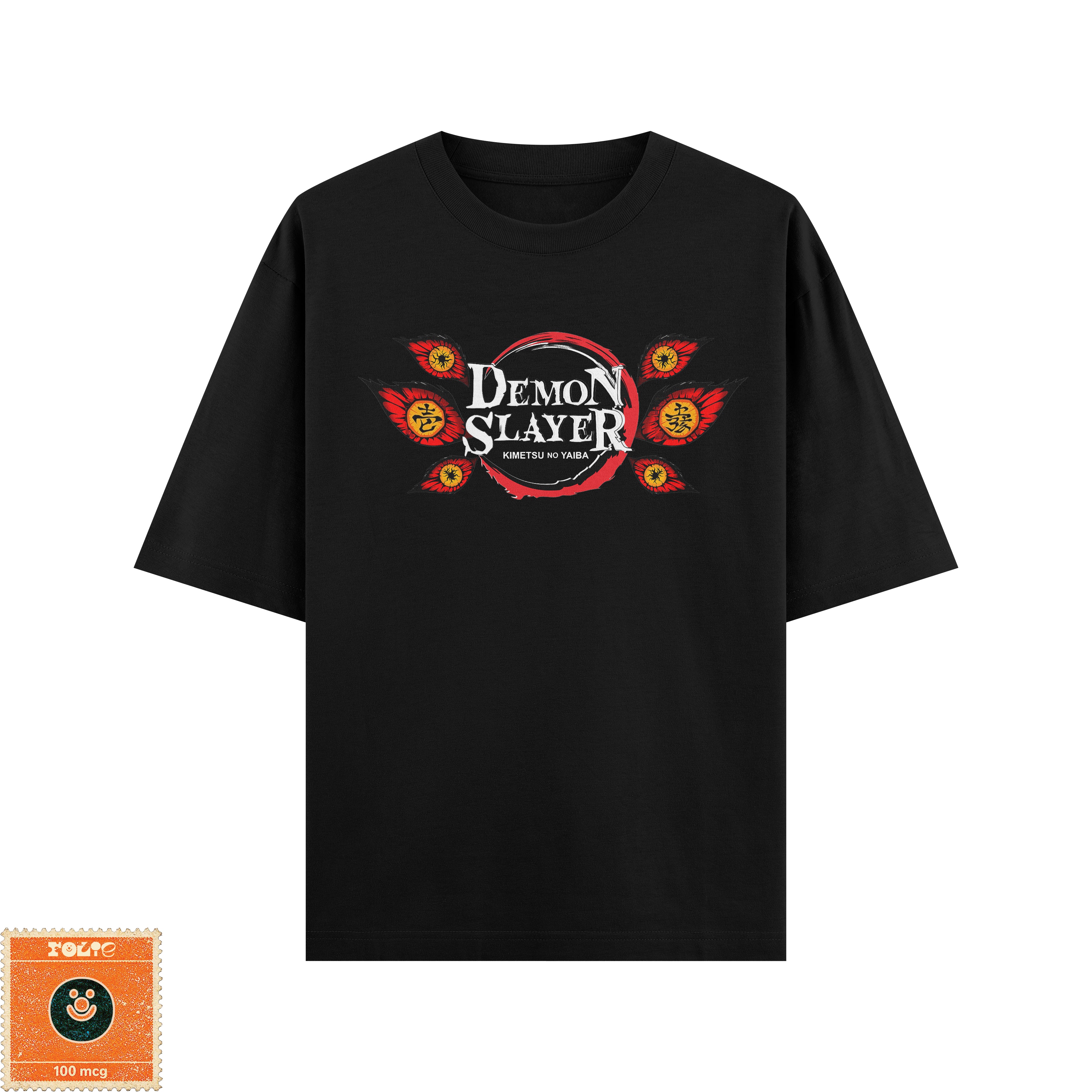 Kokushibo Black & White Oversized Tee