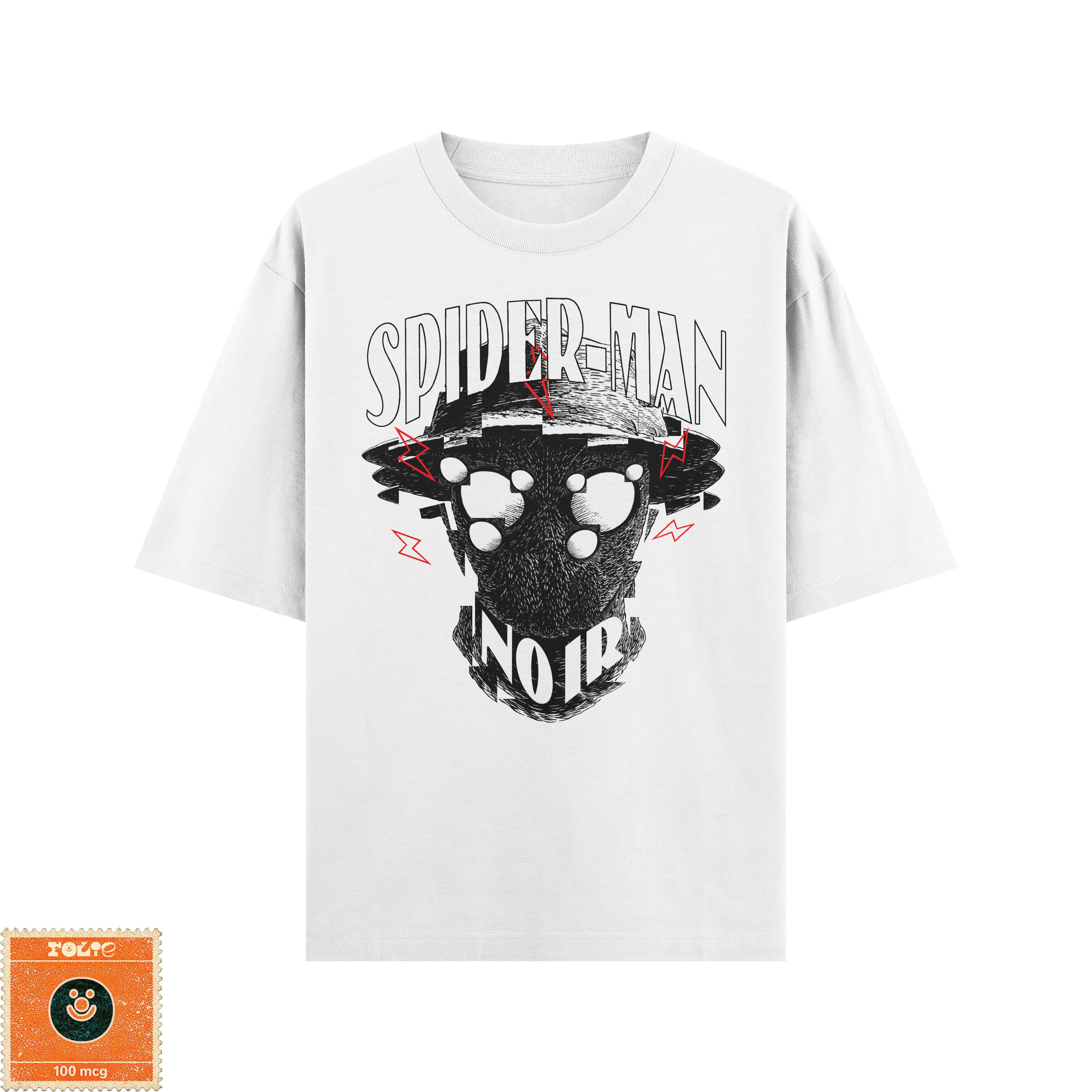 Spider-Noir Black & White Oversized Tee