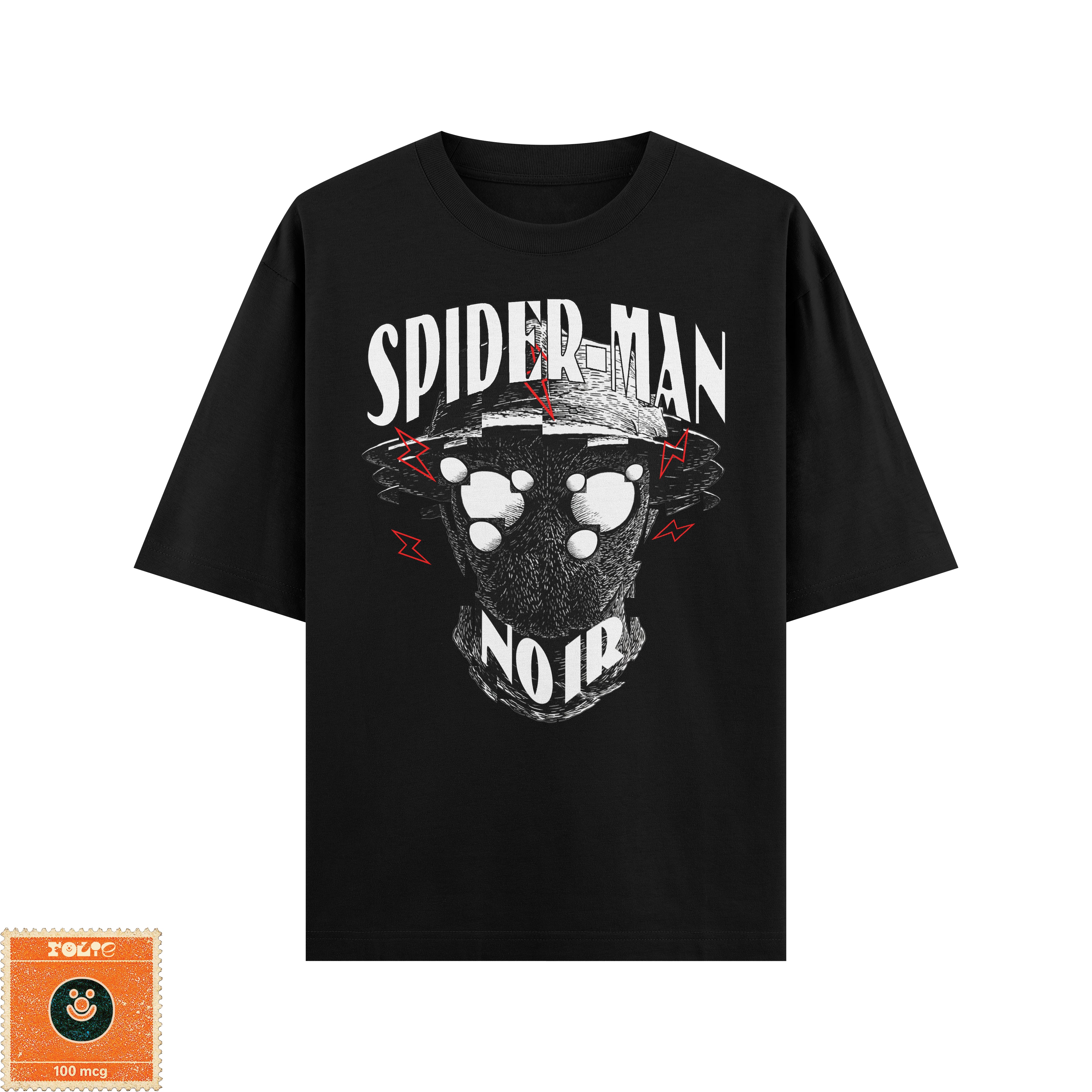 Spider-Noir Black & White Oversized Tee