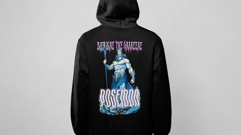 Poseidon Black Hoodie