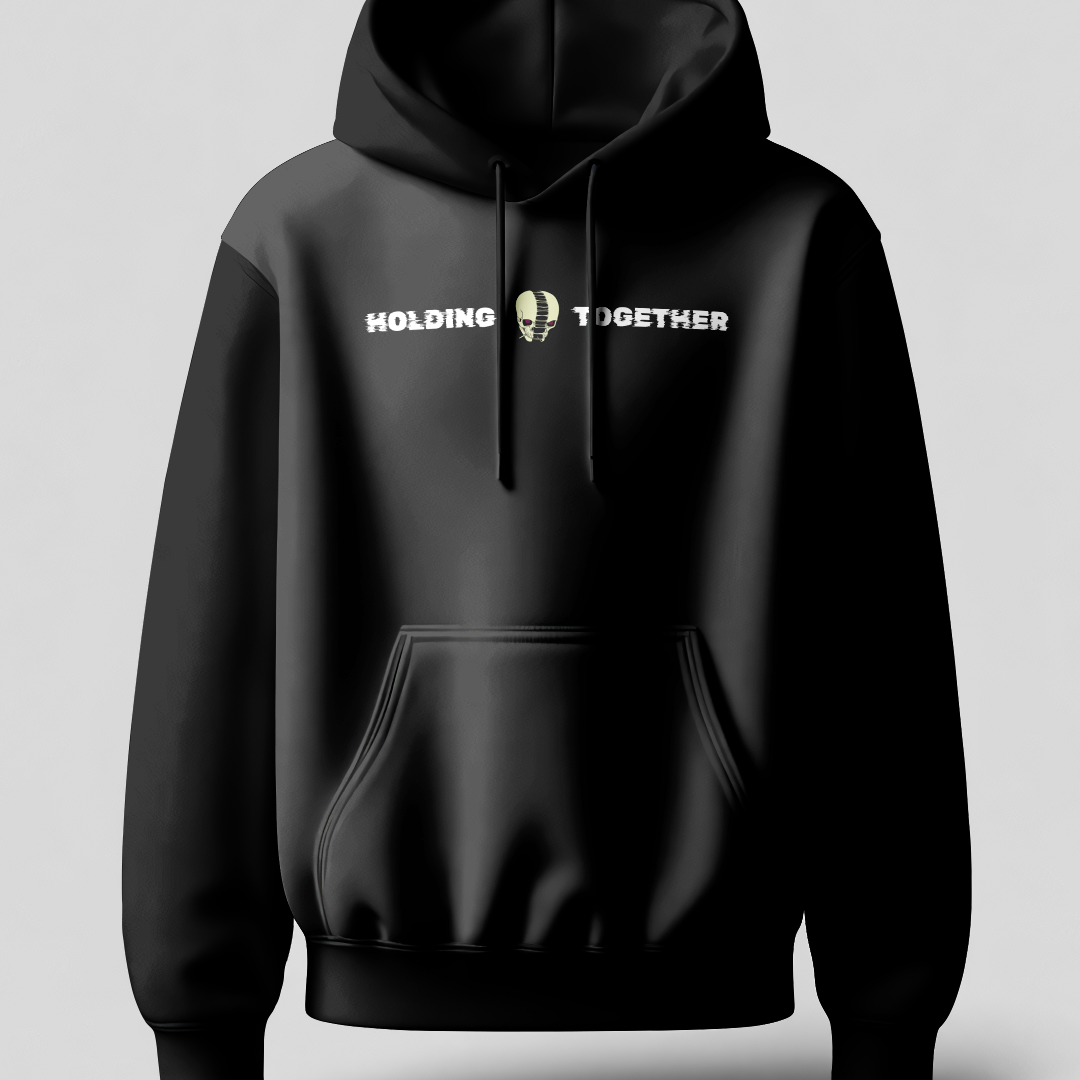 Split Skull Black Hoodie