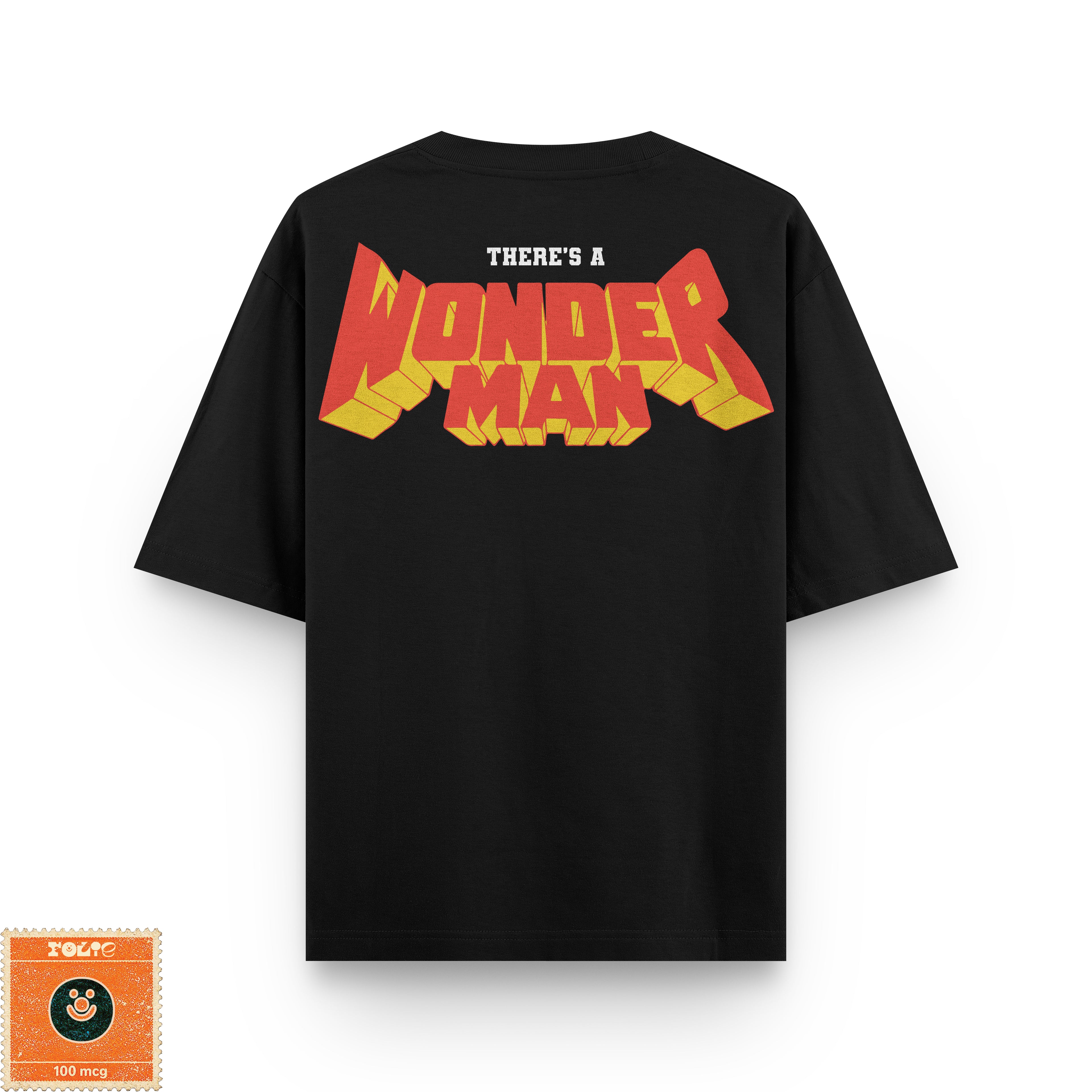 WONDER (WO)MAN Black & White Oversized Tee