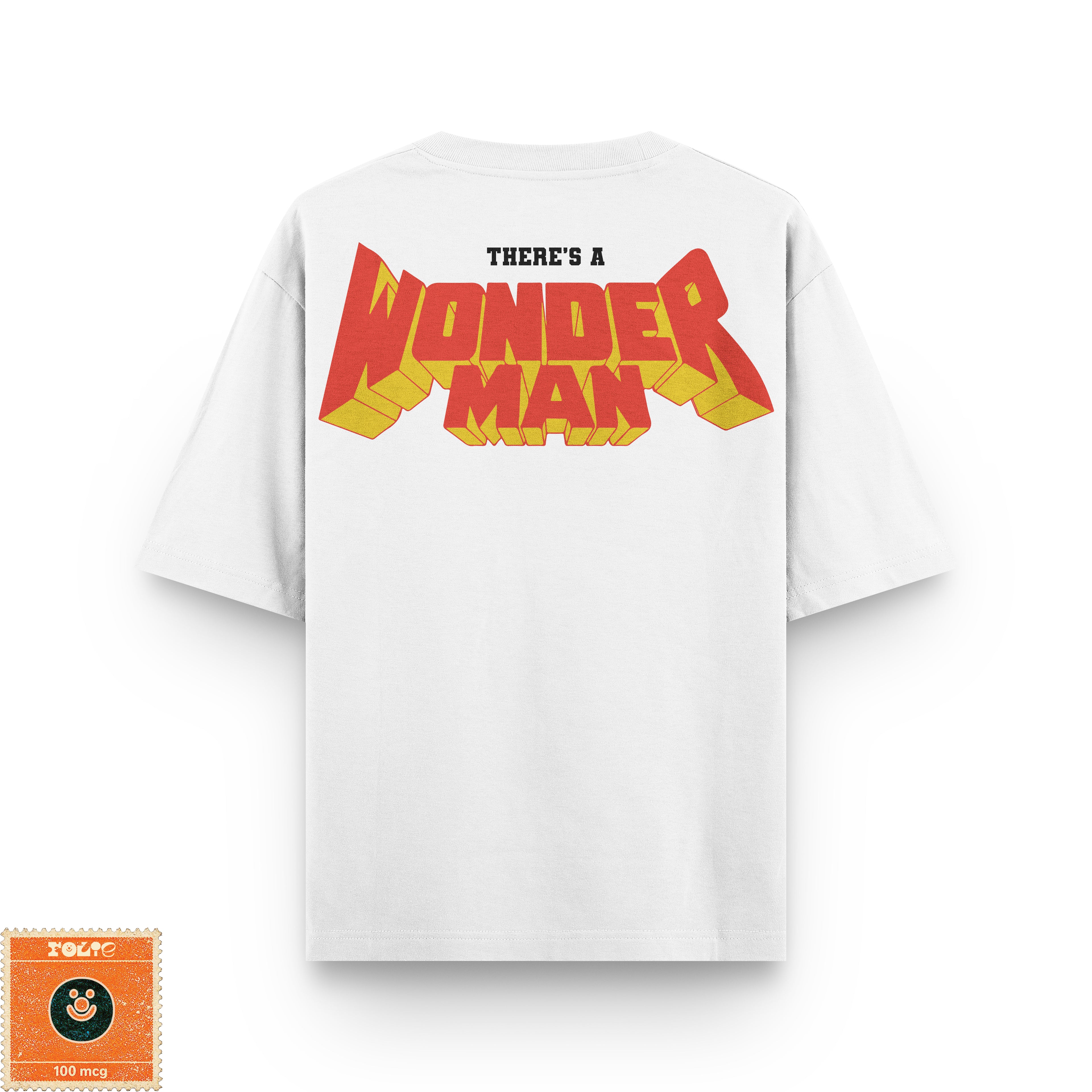 WONDER (WO)MAN Black & White Oversized Tee